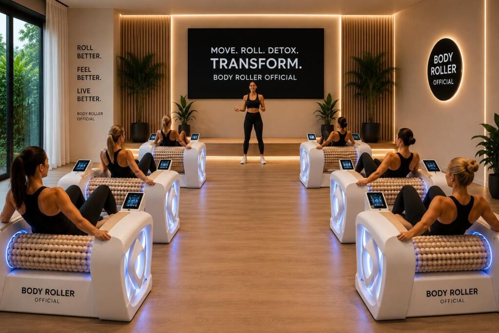 Professional body roller machine display